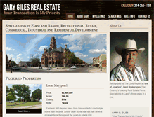 Tablet Screenshot of garygiles.net